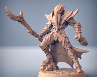 Deep One Reaver V6 3D Printed Resin Miniature | Tabletop Role Playing | Dungeons and Dragons | Pathfinder Miniatures | Wargaming