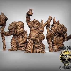 Rat Plague Priests 3D Printed Resin Miniature | Tabletop Role Playing | Dungeons and Dragons | Pathfinder Miniatures | Wargaming