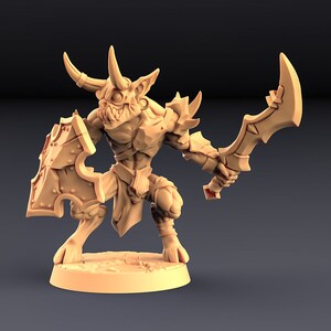 Abyss Demon Grunt  v3 3D Printed Resin Miniature | Tabletop Role Playing | Dungeons and Dragons | Pathfinder | Wargaming