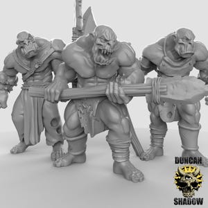 Orc Spearman 3D Printed Resin Miniature | Tabletop Role Playing | Dungeons and Dragons | Pathfinder Miniatures | Wargaming