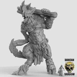 Chaos Beast Titan 3D Printed Resin Miniature | Tabletop Role Playing | Dungeons and Dragons | Pathfinder Miniatures | Wargaming