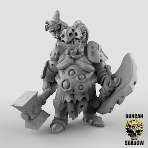 Plague Demon Champion v1 3D Printed Resin Miniature | Tabletop Role Playing | Dungeons and Dragons | Pathfinder Miniatures | Wargaming
