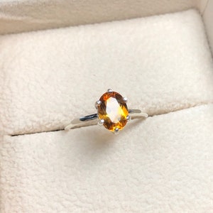 Juliana // 6 Prong Solitaire | Solitaire Oval Ring | Cocktail Party Ring | Everyday Ring
