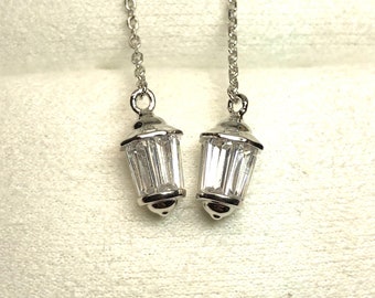 Pevensy // Lantern Earrings | Unique Earrings | Victorian Jewelry | 14kt Earrings | Moissanite Earrings | Narnia Inspired Jewelry