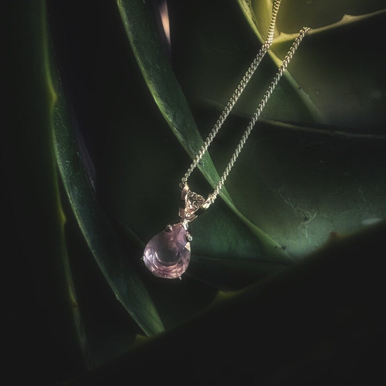 Angela III Pear Cut Solitaire Pendant