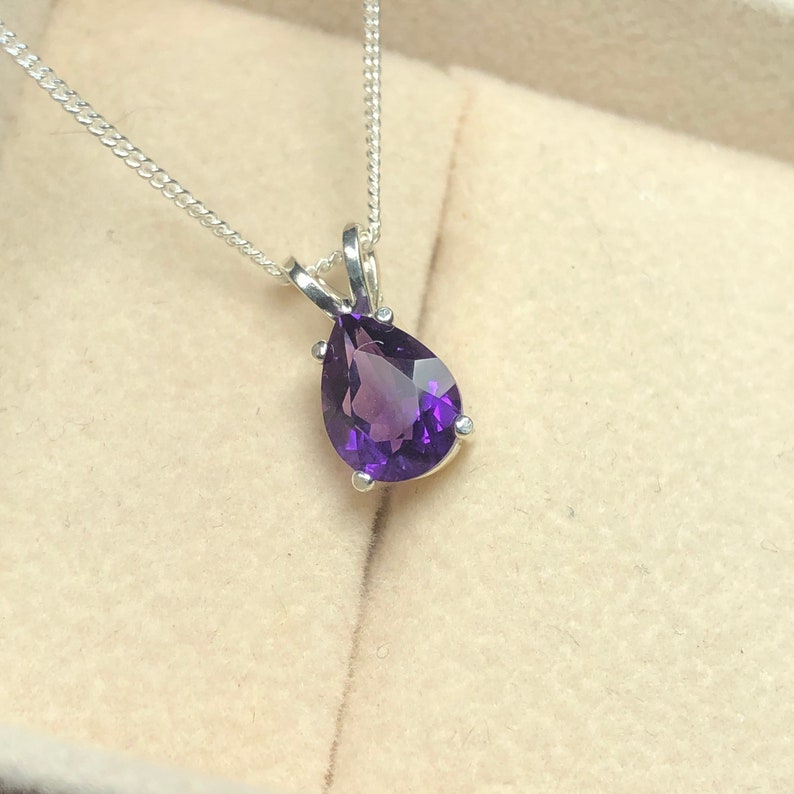 Angela III Pear Cut Solitaire Pendant