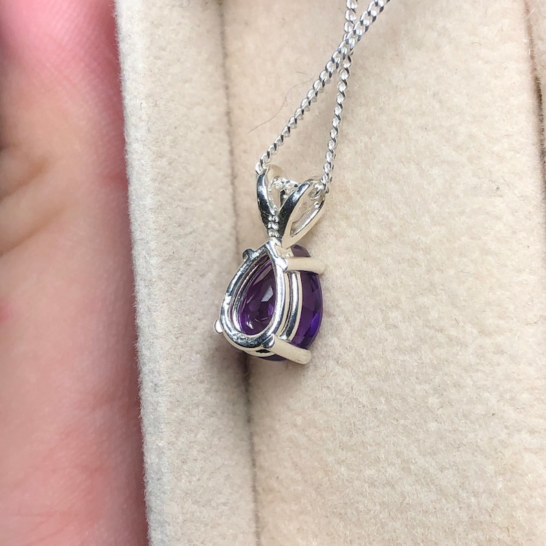 Angela III Pear Cut Solitaire Pendant