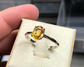 READY TO SHIP // Montana Sapphire Ring | Size 7 | Sterling Silver | September Birthstone | Oval Cut | Statement Ring | Natural Sapphire