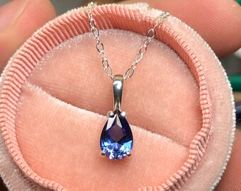 Angela III // Pear Cut Solitaire Pendant
