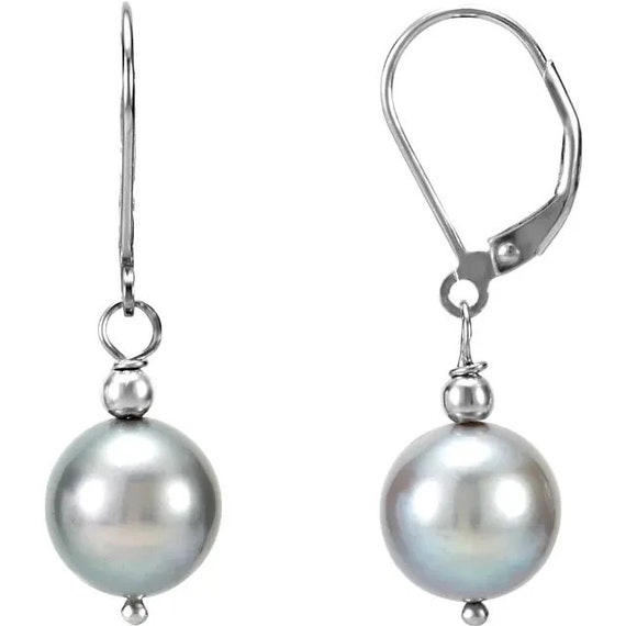 ピアス Monday Edition _ Teardrop Pearl Silver Earrings Sammi // Pearl Earrings | Grey Pearl Earrings | Pearl