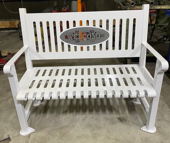 Custom Metal Benches Etsy