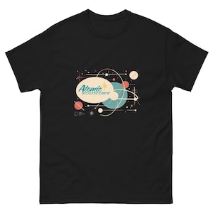 Atomic Foundry T-Shirt - Retro Midcentury Modern Tee - Vintage Atomic Age Graphic Shirt - Unisex T-Shirt - Rockabilly 50s Style