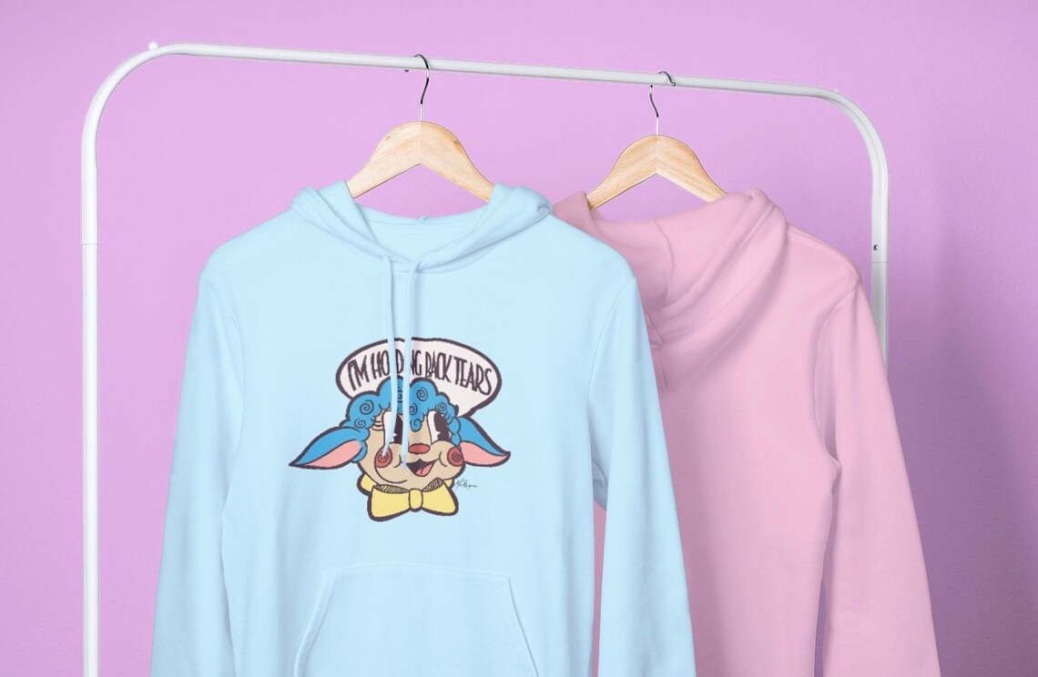 Kidcore Hoodie Throwback Retro Lamb Funny Quote Im Holding Etsy