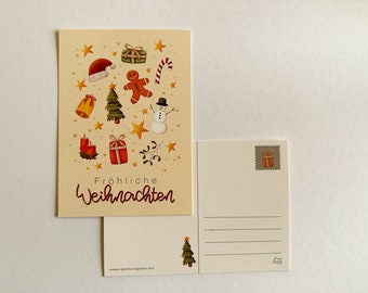 A6 Postkarte Weihnachten | Weihnachtspost