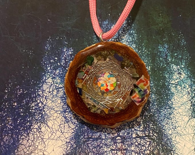 Blotter Art Pinecone Pendant