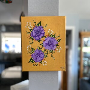 Violet | 8”x10” Acrylic on Canvas | READY TO SHIP