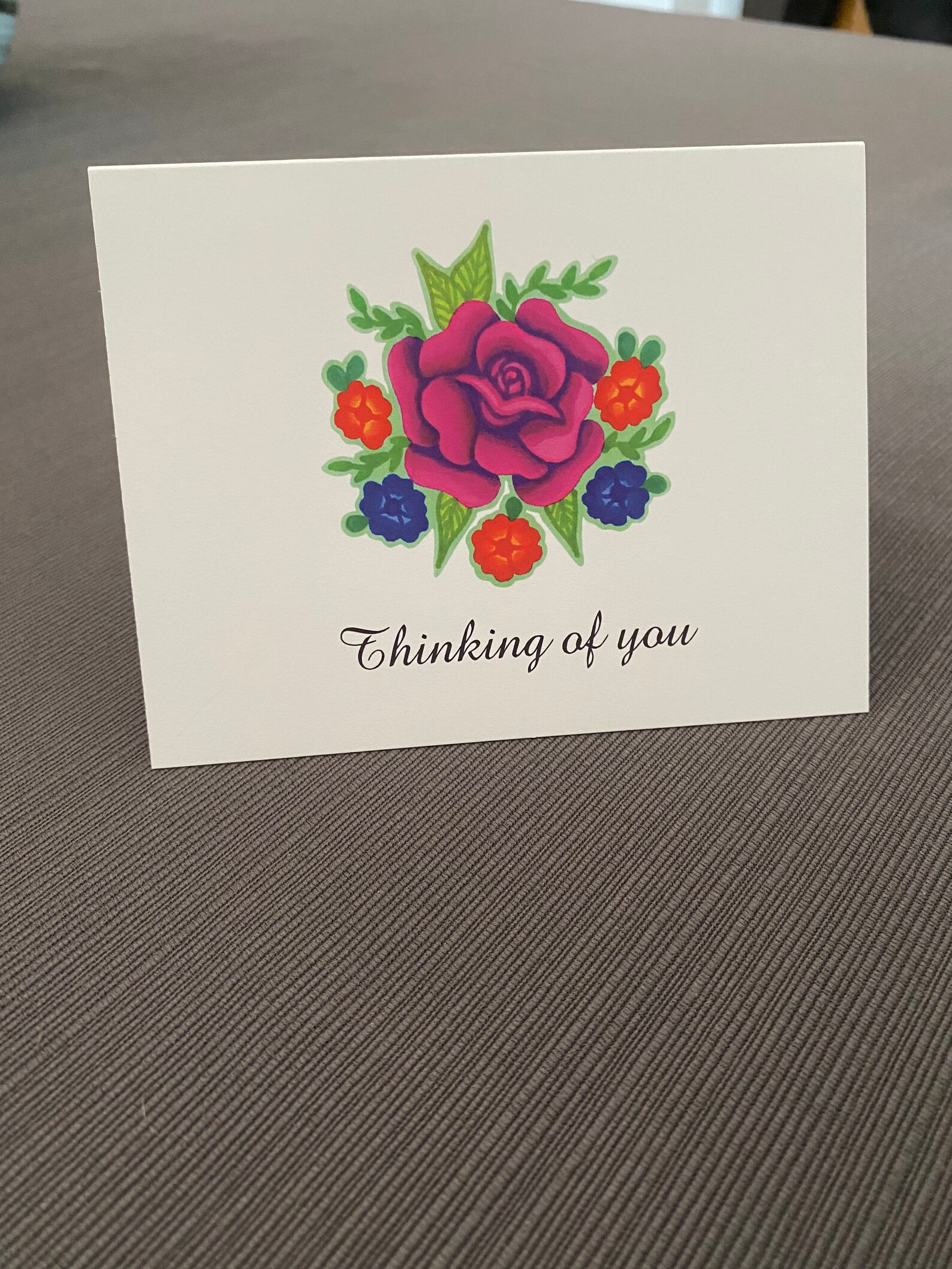 Packs of 4 thinking of You Horizontal Folded Note Cards  Etsy UK