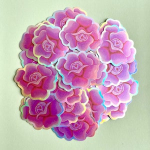 DigiRose | Holographic Permanent Glossy Sticker