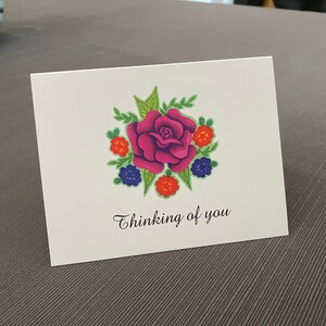 Packungen mit 4 "Thinking of You" | Horizontalgefaltete Notizkarten