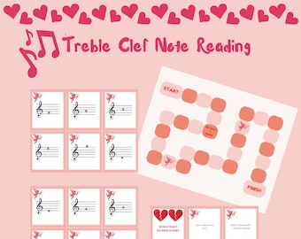 Valentine's Day Music theory game Group music lessons Valentine's Day piano game group piano lessons