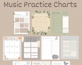 music practice charts practice tracker music lesson piano lesson piano teachers scale tracker lesson tracker piano lesson piano class
