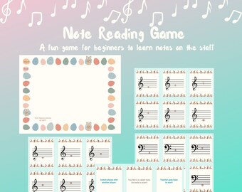 Music game piano lesson game group piano activity homeschool music lesson music education piano teachers music theory game note reading game