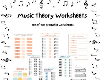 Music Worksheets printable music theory worksheets homeschool music piano lesson worksheets music education worksheet music vocabulary