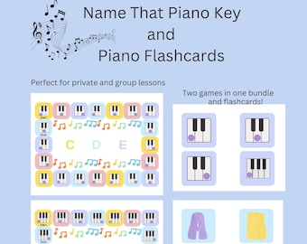 Name That Piano Key beginning piano piano game music theory game piano lesson music lesson music education homeschool group piano game