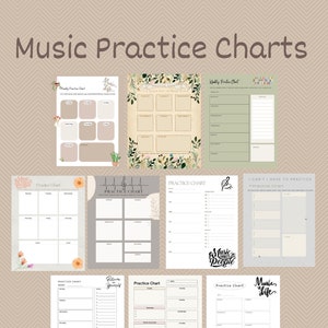 music practice charts practice tracker music lesson piano lesson piano teachers scale tracker lesson tracker piano lesson piano class