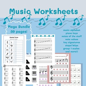 Music Worksheets Piano worksheets Music theory worksheets Back to school worksheets Music Class