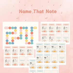 Name That Note music education music theory game piano lesson game group piano lesson piano activity music printable homeschool music lesson