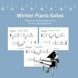 Piano solos winter piano solos kindergarten piano pre reading piano solo sheet music for kids winter piano solos easy piano solo sheet music