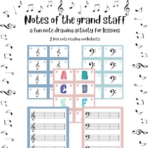 Music Activity Drawing Notes piano lessons music education music worksheets music printable homeschool music piano class activity