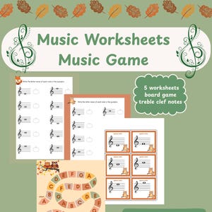 Music Worksheets Music game music lesson activity Group piano lessons Piano class activity Music printable homeschool music piano game