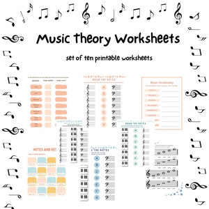 Music Worksheets printable music theory worksheets homeschool music piano lesson worksheets music education worksheet music vocabulary