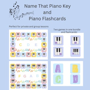 Name That Piano Key beginning piano piano game music theory game piano lesson music lesson music education homeschool group piano game
