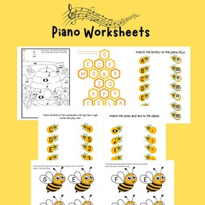 Piano Worksheets beginning piano music theory worksheets piano lessons for kids homeschool printable music education printable