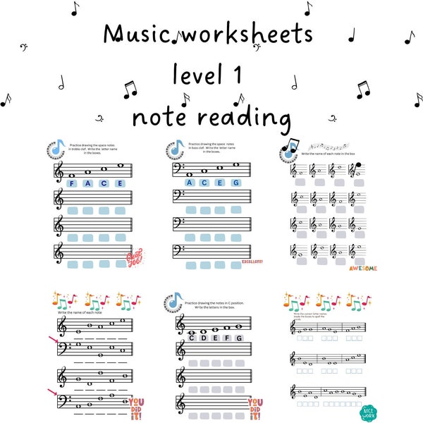 Music worksheets music printable piano lesson music lesson homeschool printable music teachers piano homework note reading worksheets piano