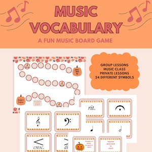 Fall Music Game Music lesson game piano game Group piano lessons Music Education Music theory game music class lesson Music homeschool