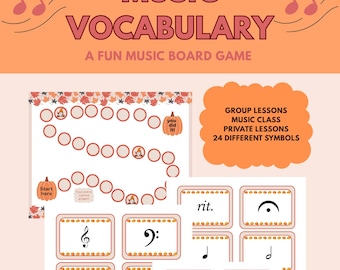 Fall Music Game Music lesson game piano game Group piano lessons Music Education Music theory game music class lesson Music homeschool