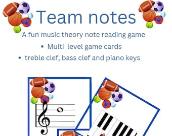 Team Notes music education piano lessons group piano lessons music theory game homeschool activity group music lessons piano teachers