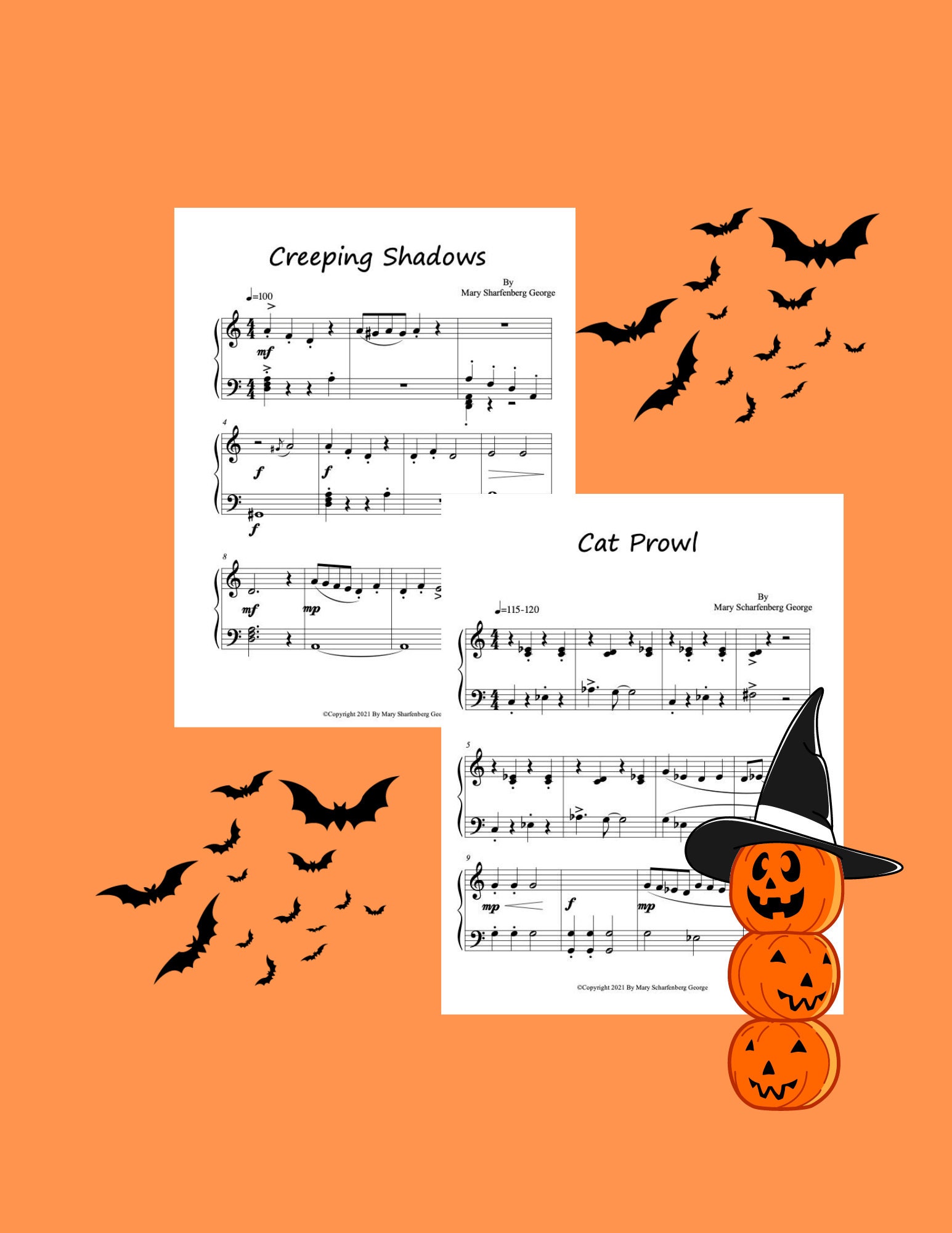 Halloween Piano Solos Sheet Music for Kids Intermediate Piano Solos Halloween Piano Music Piano