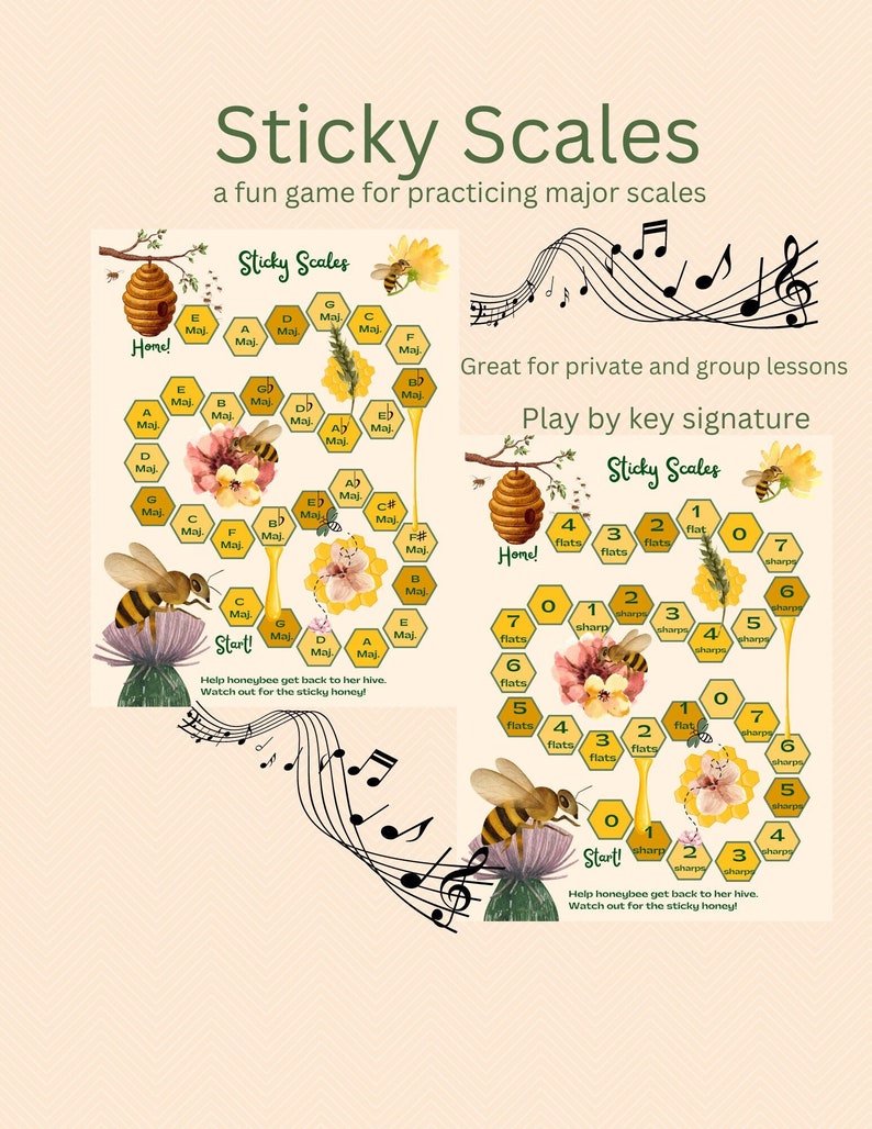 Piano Game Sticky Scales Music Lessons Piano Lessons Group Piano Game ...