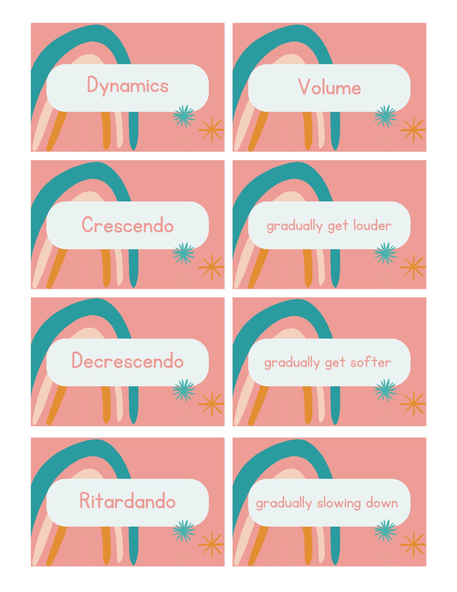 Music Vocabulary Flashcards Piano Lessons Music Lessons Homeschool ...