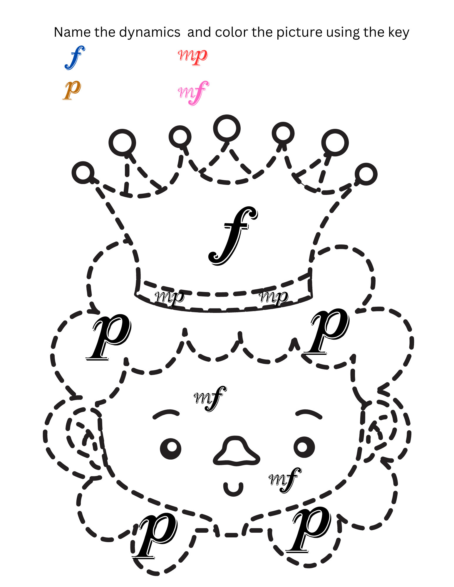 Music Terminology Coloring Music Worksheet Piano Worksheet Homeschool ...