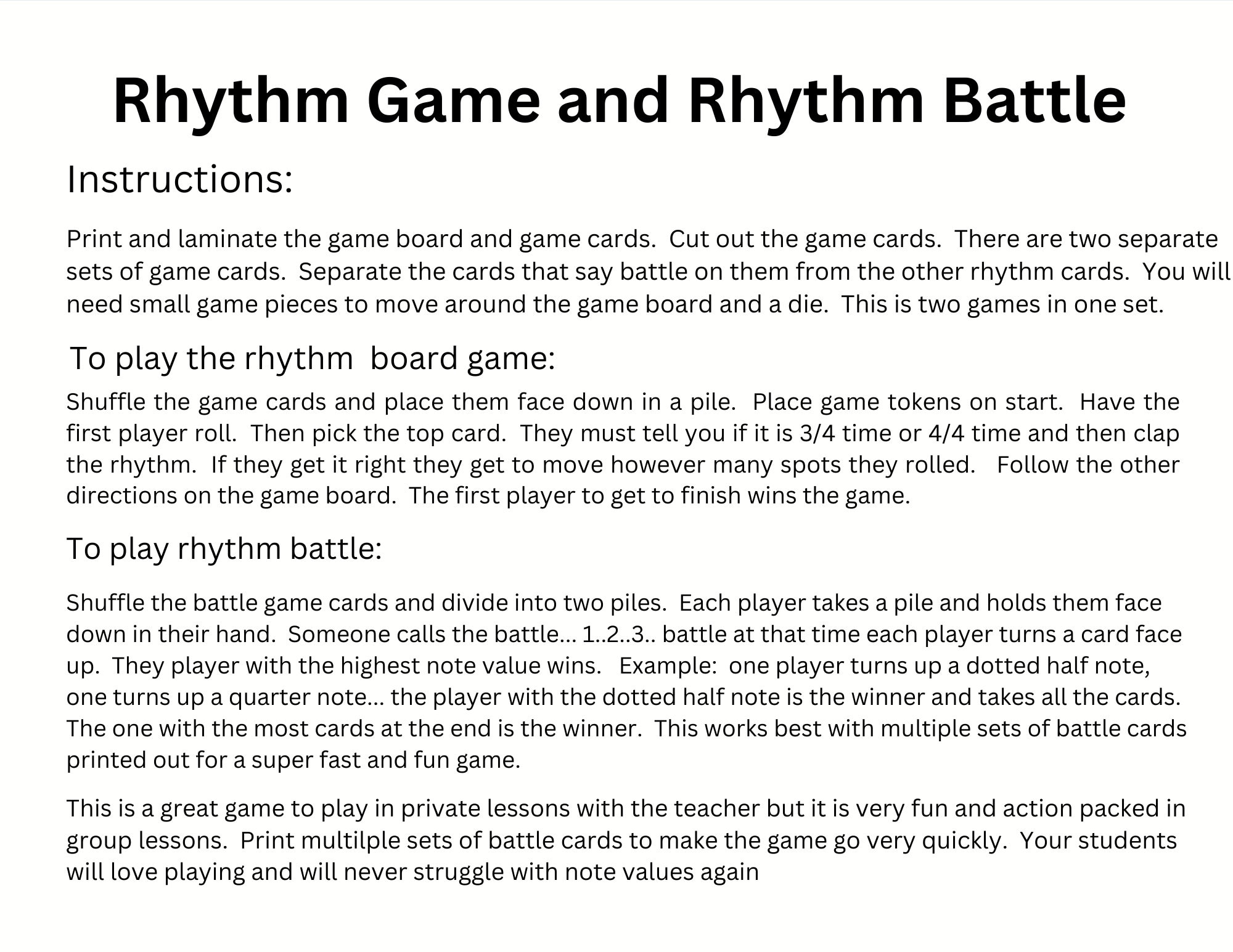 Rhythm Game Piano Games Music Game Homeschool Games Group Piano Group ...