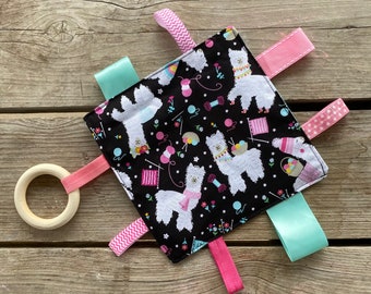 Smarty Llama Taggie Blanket