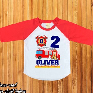 Firetruck Birthday Shirt, Fireman Birthday shirt, Personalized firetruck Shirt Birthday Boy Shirt Firefighter birthday Shirt, 3rd bday H-223