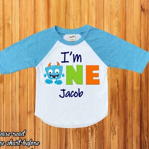 Little monster birthday shirt, little  monster Shirt,personalized monster Shirt,Wild one Shirt,first birthday party,birthday boy shirt/H-116