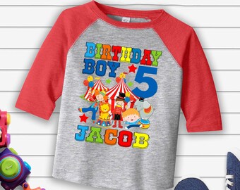 Personalized Circus Birthday Shirt: Carnival Party Theme